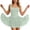 Green, variant on Elara Women's Square Neck Tulle Ruffle Mini Dress Sleeveless Flared A-Line Party Dress, Casual Summer Sundress for Date Night Clubwear