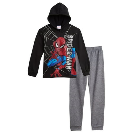 

Marvel Spider-Man Toddler Boys Fleece Pullover Hoodie and Pants Outfit Set Spiderman Black 2T
