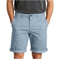 thumbnail image 2 of LEKWK Casual Shorts for Men Flat Front Chino Shorts with Belt Loops Button Closure Rolled Hem Relaxed Fit for Golf Travel Summer Everyday Wear Blue M, 2 of 7