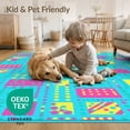 thumbnail image 4 of ODIKA Funky Aesthetic Cartoon Retro Blocks Graphic Bold Outline Flowing Dynamic Pet Friendly & Kids Safe Play for Playroom, Bedroom, Reading Nook, 4 of 7