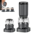 thumbnail image 3 of Electric Salt and Pepper Grinder with Adjustable Coarseness, Replaceable Spice Holders, and Stainless Steel Design for Kitchen Use, 3 of 9
