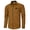 Yellow, variant on Men's Plaid Button Down Shirts Long Sleeve Dress Shirts Regular Fit Black Shirts with Pocket L