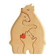 thumbnail image 1 of Puzzle de arte familiar de Holzbär, decoración de madera como regalo para la inauguración de la 3 osos, 1 of 9