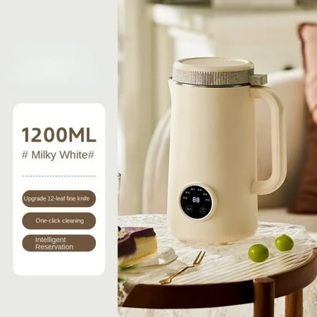

Intelligent 1000ML Mini Automatic Heating Soybean Milk Machine - Efficient Food Blender for Making Smooth Rice Paste with Wall Breaking Action