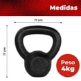 thumbnail image 3 of Pesa Rusa X-rush 4 Kg Color Negro -  Para Entrenamiento En Casa O Gimnasio, 3 of 6