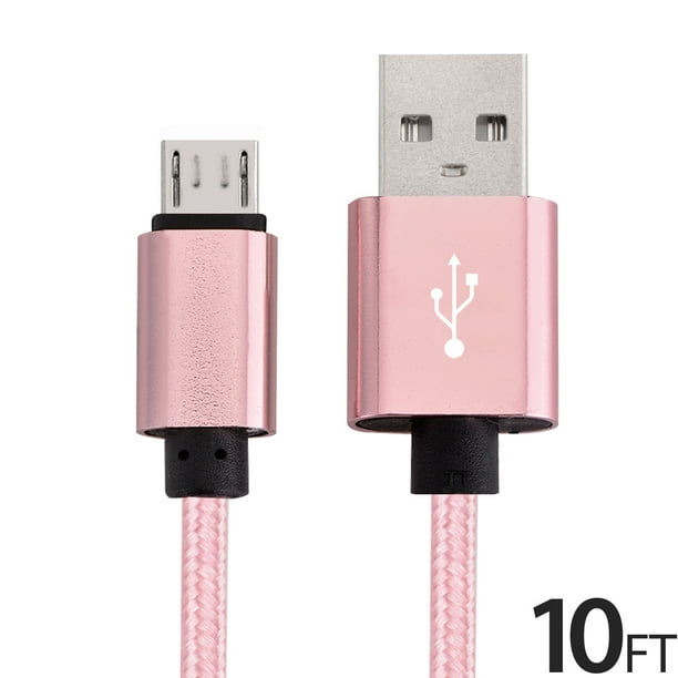 Micro USB Cable Charger for Android, FREEDOMTECH 10ft USB to Micro USB