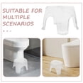thumbnail image 3 of DEEPCRAFF Clear Plastic Shower Chair Comfortable Foot Stool for Bath and Shower Areas, 3 of 8