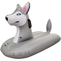 Sled Husky Snow Tube Inflatable 38 inches Long One Person snow and water Rider for Kids by Jet Creations FUN-HUSKYM