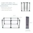 thumbnail image 5 of Front Row Foldable Playpen for Cats & Dogs Indoor Dog Kennel Pet House, Charcoal, 5 of 8