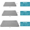 thumbnail image 4 of PROCIPE Dog Bed Washable Crate Mat Soft Fleece Pet Bed 42"x 28" Grey, 4 of 8