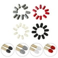 thumbnail image 6 of AOQIANLAN 10pcs Drumstick Cap Silicone Drum Stick Sleeves Stick Head Protective Mute Cover Black, 6 of 7