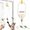 Yellow, variant on Interactive Door Clip Teaser Toy for Cats,360°Spin & 3 Motion Modes,USB Rechargeable Smart Auto Hanging Toy With Flying Mouse for Exercise & Fun