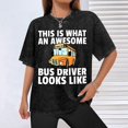 thumbnail image 6 of School Bus Driver For Men Women T-Shirt Man's Washed Tee, 6 of 9