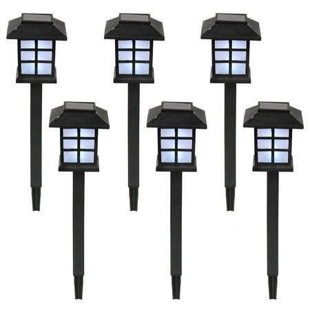

CocoCherry 6pcs White LED Solar Lantern Torch Light Garden Landscape Lighting