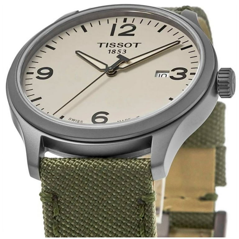 Reloj Tissot Hombre XL Classic Verde Correa piel marrón T1164103609700