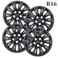 thumbnail image 4 of 16" Set of 4 Hubcaps Wheel Rims Cover Fit 2012-2014 Toyota Camry /2012-2014 Toyota Camry Hybrid Compatible with Steel Wheels Snap on Installation(16-inch,Black Matte), 4 of 12