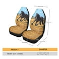 thumbnail image 5 of Xoenoiee Running Horse Print Auto Car Seat Covers Front Seats Only 2 PCS, Car Seat Covers for Most Cars SUV Sedan Pickup, Universal Car Interior Accessories Decor, 5 of 6