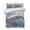 Moccasin SteelBlue, variant on Quilts King Size, Ocean Turtle Soft Comforter Bedding Set for Bed, Retro Coral Reef Illustration Coastal Lightweight Quilted Bedspread with Pillow Cover(2 Pieces) for All Season, 96x106 Inch