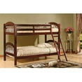 thumbnail image 3 of Wood Arched Design Convertible Twin Over Twin Bunk Bed Cherry Finish, 3 of 3