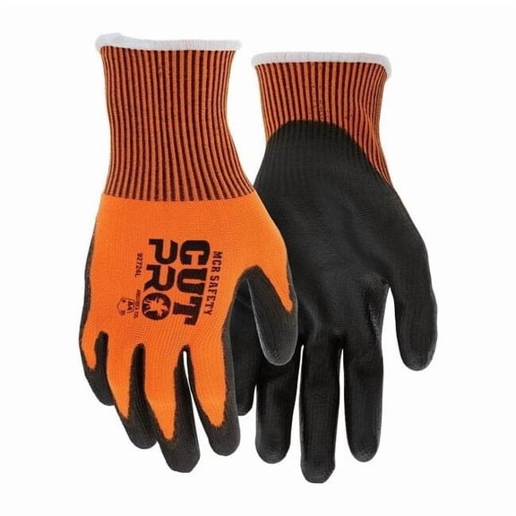 Mcr Safety Coated Gloves,Finished,Knit,XS/6,PR 92724XS