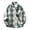Green, variant on Mens Shirt Button Down Plaid Spring Fall Casual Check Long Sleeved Loose Fitting Collar Black Shirts XXXXXL