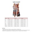 thumbnail image 5 of Pantalones de pierna ancha estampados Bloque de color con cordón de cintura alta Pantalones de pierna ancha de talla grande para mujer, 5 of 5
