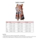 thumbnail image 5 of Pantalones de pierna ancha estampados Bloque de color con cordón de cintura alta Pantalones de pierna ancha de talla grande para mujer, 5 of 5