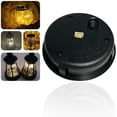 thumbnail image 2 of Solar Lights Replacement Top, 3.14X2.83X0.9" Round Led Lamp Panel, Outdoor Garden Light Component, Waterproof Light Head Assembly, Replacement Lantern Insert, Solar Powered Light Module for Yard, 2 of 6