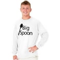 thumbnail image 5 of Big Little Spoons Cute Matching Set Men's Big & Tall Long Sleeve Graphic Tee Brisco Brands 2X, 5 of 6