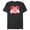 Dark Heather, variant on Minnie Mouse Happy Cute Smiling Face Polka-Dot Bow - Short Sleeve Blended T-Shirt for Adults - Customized-Black