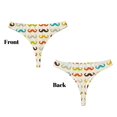 thumbnail image 3 of Fotbe Colorful Mustache Tanga Sin Costuras para Mujer con Estampado – Panties Invisibles, Transpirables y Cómodos para Uso Diario-4X-Large, 3 of 6
