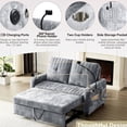 thumbnail image 4 of Thoughtful Design for Relaxation - Have your hands free and drinks within reach on this sofa with cup and phone holders, 4 of 6