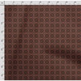 thumbnail image 4 of Soimoi Kaleidoscope Print, Silk Fabric, Decor Sewing Fabric by The Yard 42 Inch Wide,Decorative Fabric for Shirts Suits Ties,Rust Brown, 4 of 5