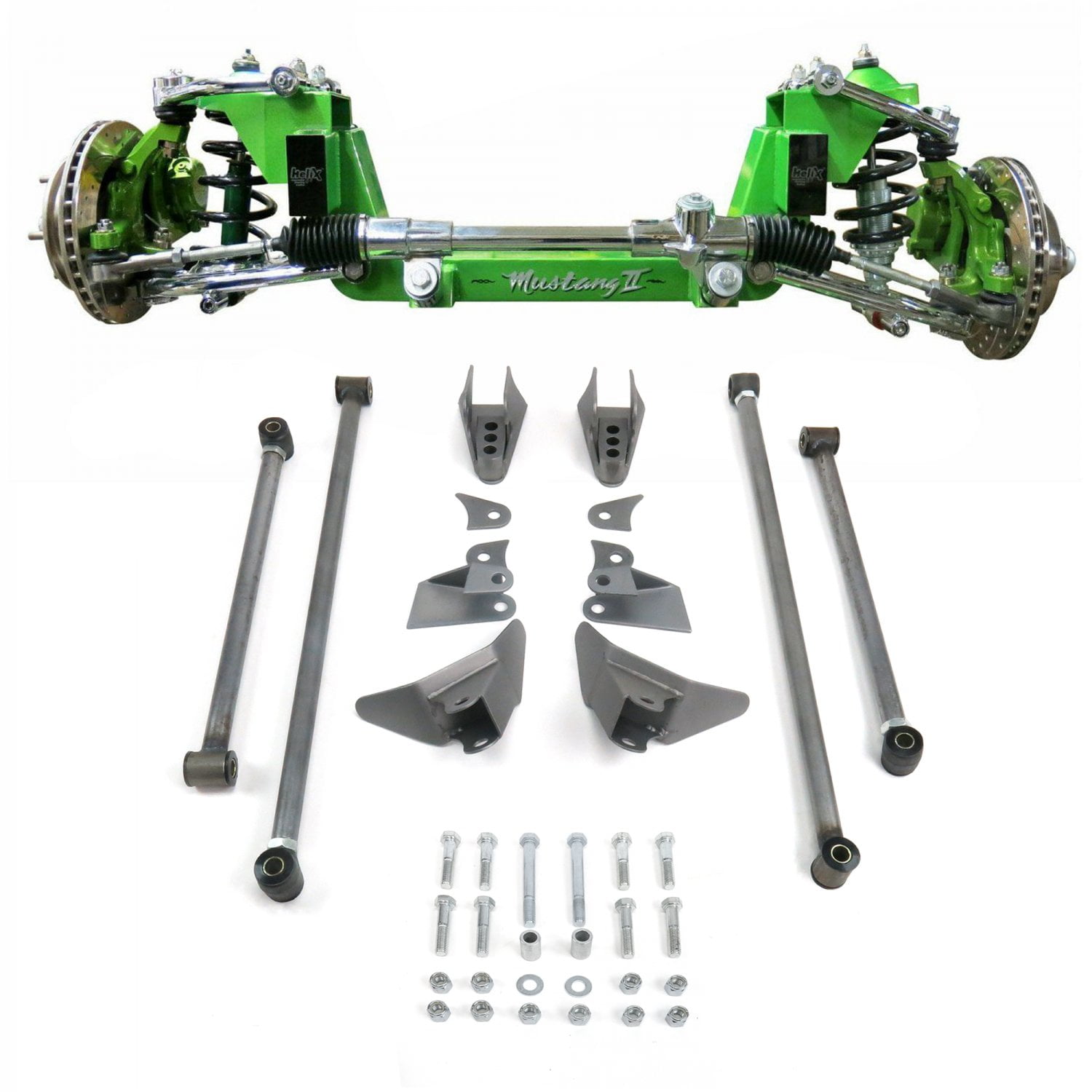 Mustang Ii 2 Ifs Front Rear Suspension 1 3 In Lowering Kit For 67 79 Ford Truck Walmart Com
