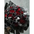thumbnail image 3 of 1pc Faux Pearl Decor Gift Wrapping Mesh, White Flower Bouquet Decoration, For Party, 3 of 4