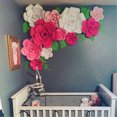 thumbnail image 2 of 2Pcs Handmade Giant Paper Rose Flower 20cm/7.87'' DIY Backdrop Wall Wedding Party Decor, 2 of 7
