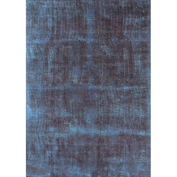 Ahgly Company Indoor Rectangle Oriental Turquoise Blue Industrial Area Rugs, 2' x 4'