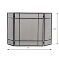 thumbnail image 6 of Country Living Pinecrest Mesh Fireplace Screen with Durable 3-Panel Steel Frame, 6 of 8