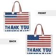 thumbnail image 2 of Gaeub Thank You Veterans Print Canvas Tote File Bag,Laptop Tote Bag,Zipper File Bag,Canvas 15 Inch Handbag Purse for Office Travel, 2 of 8