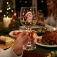 thumbnail image 3 of Christmas 2D Wine Glass Collection Gift Box Set, 6 Assorted Xmas Pattern Stemmed Goblet, Festive Printed Glassware for Wine Cocktails Holiday Party Table Decor C, 3 of 8
