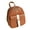 Brown, variant on Mini Backpack for Women Leather Small Purse Ladies Cute Pom Bookbag Travel Shoulder Bag Daypack