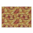 thumbnail image 1 of Abstract Cutting Board, Mosaic Pattern with Fractal Triangle Geometric Fragments Digital Print, Decorative Tempered Glass Cutting and Serving Board, Small Size, Orange Marigold Red, by Ambesonne, 1 of 1
