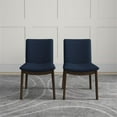 thumbnail image 2 of Ashcroft Mid-Century Modern Dining Chair, Navy Blue (Set of 2), 2 of 7