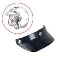 thumbnail image 3 of Visera protectora para casco, visera de 3 capas, protector solar para medio casco Negro, 3 of 7