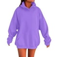 thumbnail image 2 of Mercatoo Girls Hoodies Solid Basic Sweatshirts Oversized Fleece Soft Pullover Tops for Teen Girls Long Sleeve Trendy Clothes, 2 of 9