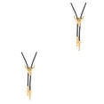 thumbnail image 3 of Minnieouse Corbatas doradas para hombre Light Fashional Bolo Garment Accesorio Collar Corbata como regalo perfecto con cuerno en bolsas Paquete dorado 2Conjunto, 3 of 6