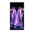 thumbnail image 2 of Yyuenw Halloween Door Cover 35x72 Inch, Ghost Curtain for Front Door, Spooky Polyester Wall Hanging Party Decoration, 2 of 6