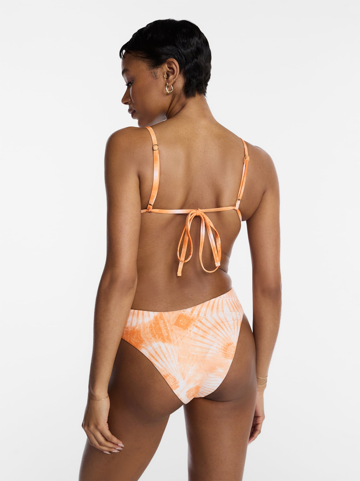 Hot Girl Summer by Megan Thee Stallion Women's and Women's Plus Sunset Shell Cutout One-Piece Swimsuit, Sizes XS-3X