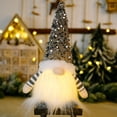 thumbnail image 1 of Decoración navideña de juguete, minifigura de gnomos brillantes, estatua bonita para mesa de pared Hugtrwg  Para estrenar, 1 of 6
