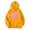 Yellow, variant on XIAONU Womens Hoodies Heart-Print Floral Hooded Sweatshirt Baggy Long Sleeves Drawstring Hoodie Tops With Pockets